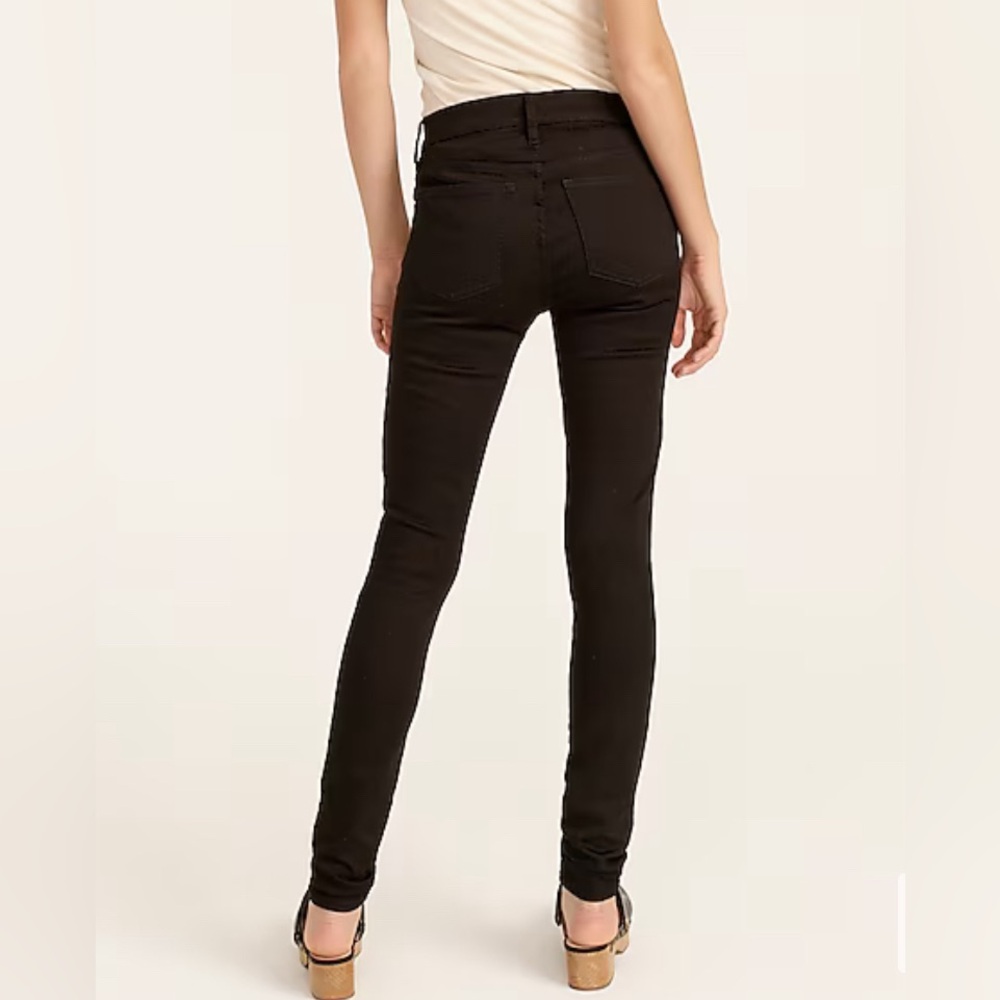 J CREW 8" stretchy toothpick jean in true black SZ/29 - Picture 6 of 9